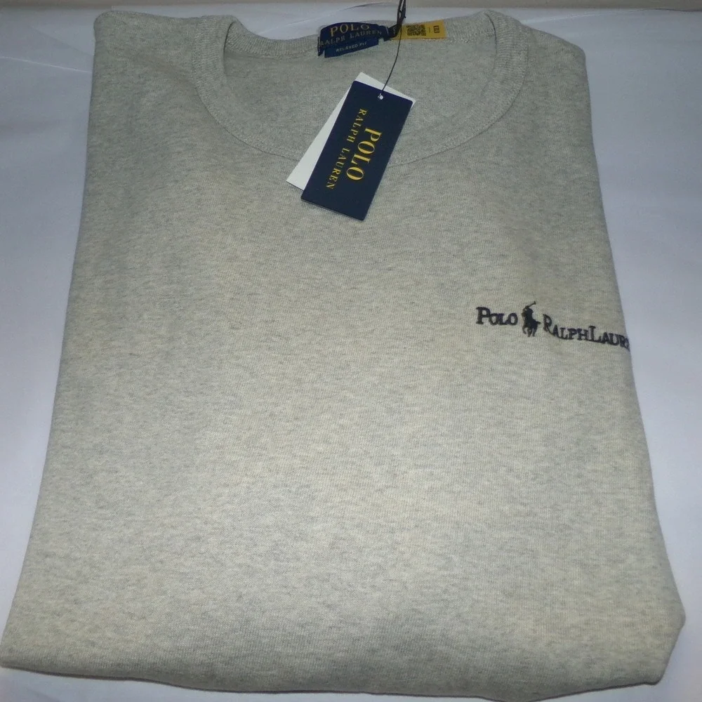 Polo Ralph Lauren Mens XXL Heavyweight T-shirt Gray Heather NWT